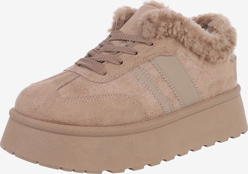 Ital-Design Sneaker in Braun: Vorderseite