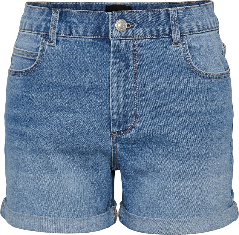 PIECES Regular Shorts 'PEGGY' in Blau PIECES Regular Shorts 'PEGGY' in Blau