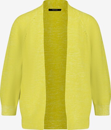 TAIFUN Knit Cardigan in Yellow: front