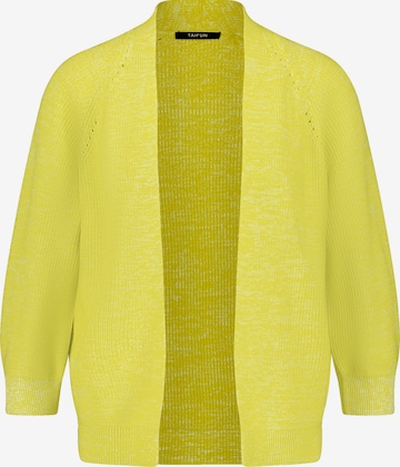 TAIFUN Knit Cardigan in Yellow: front