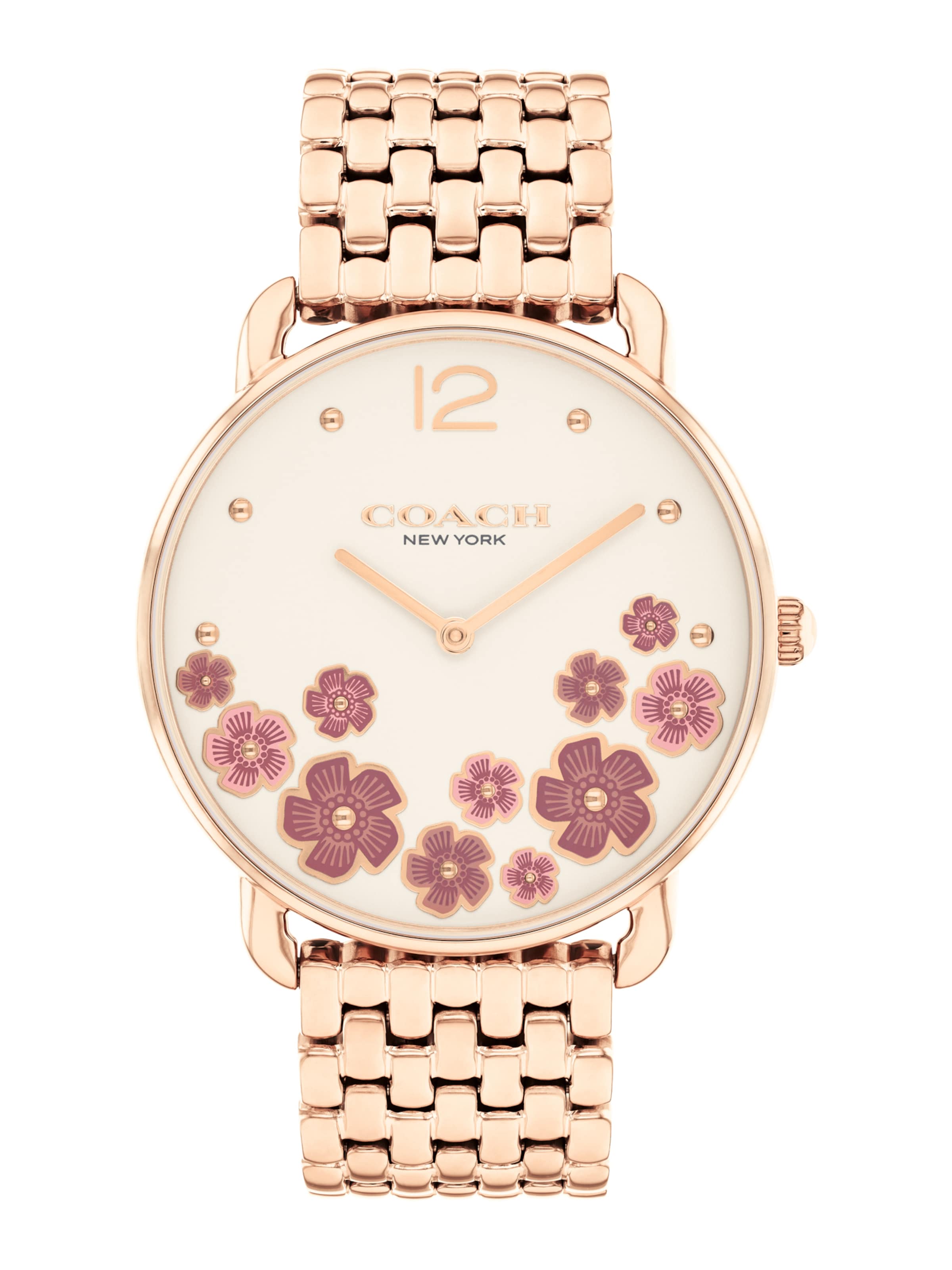 COACH Analog watch 'ELLIOT' in Gold: front