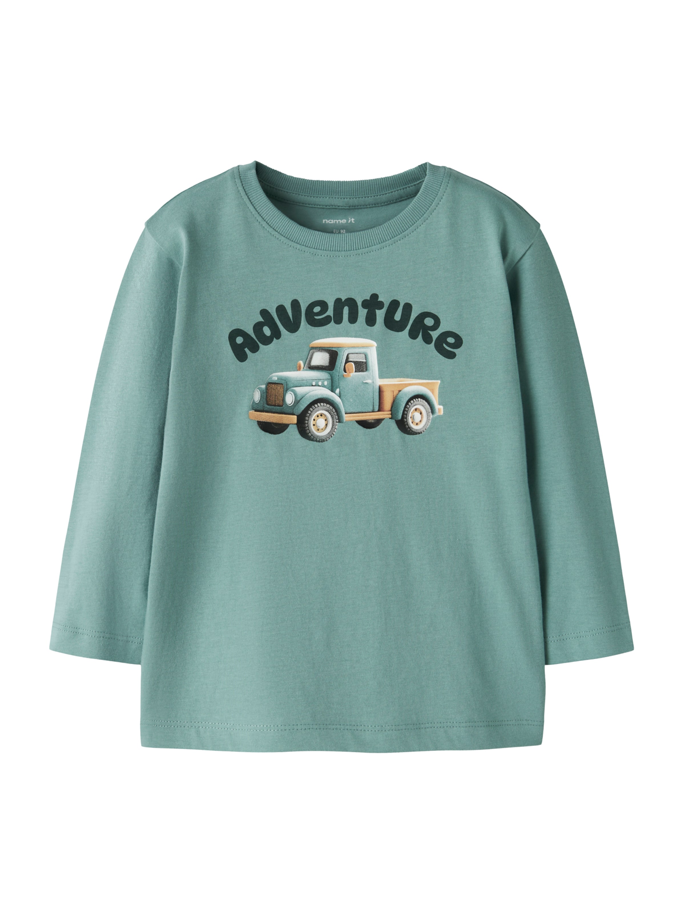 NAME IT Shirt 'NMMOBRIAN' in Groen: voorkant