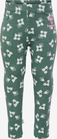 Hummel Skinny Leggings 'Jackey' in Groen: voorkant