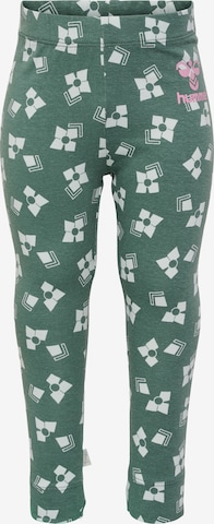 Hummel Skinny Leggings 'Jackey' in Green: front