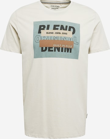 BLEND Тениска в сиво: отпред
