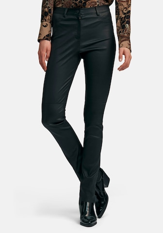 Regular Pantalon Peter Hahn en noir : devant