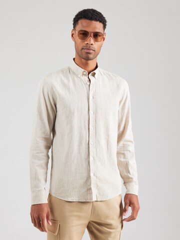 Regular fit Camicia di Lindbergh in grigio: frontale