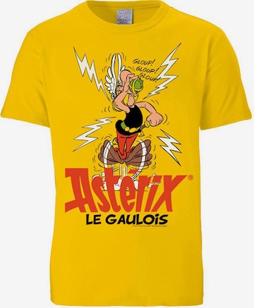 LOGOSHIRT T-Shirt 'Asterix der Gallier - Asterix' in Gelb: predná strana