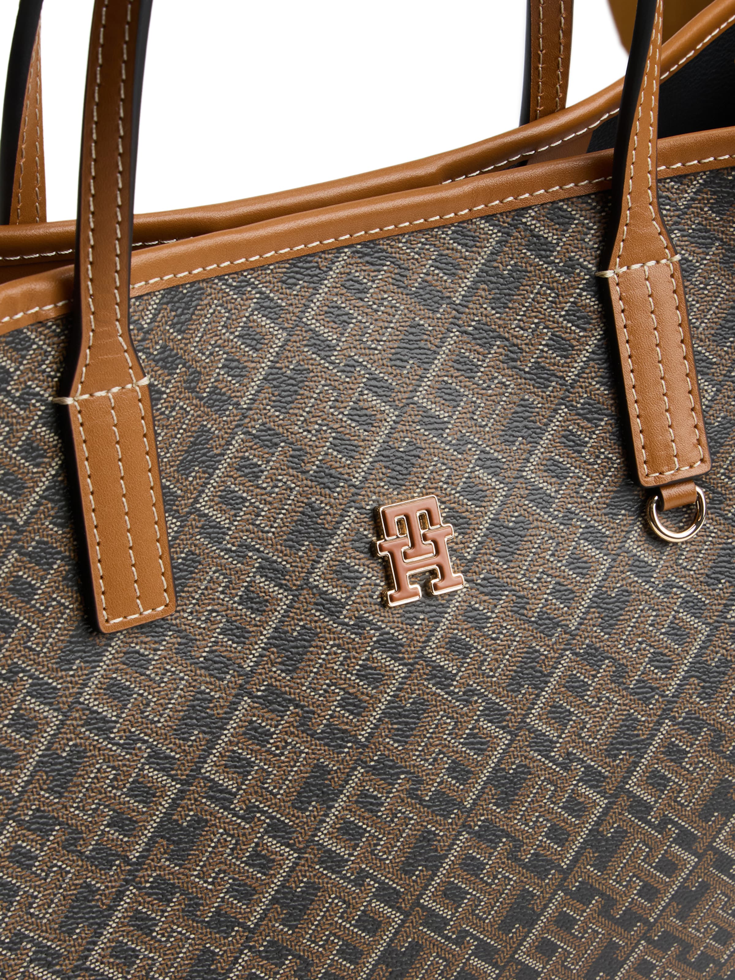 TOMMY HILFIGER Shopper in Schwarz