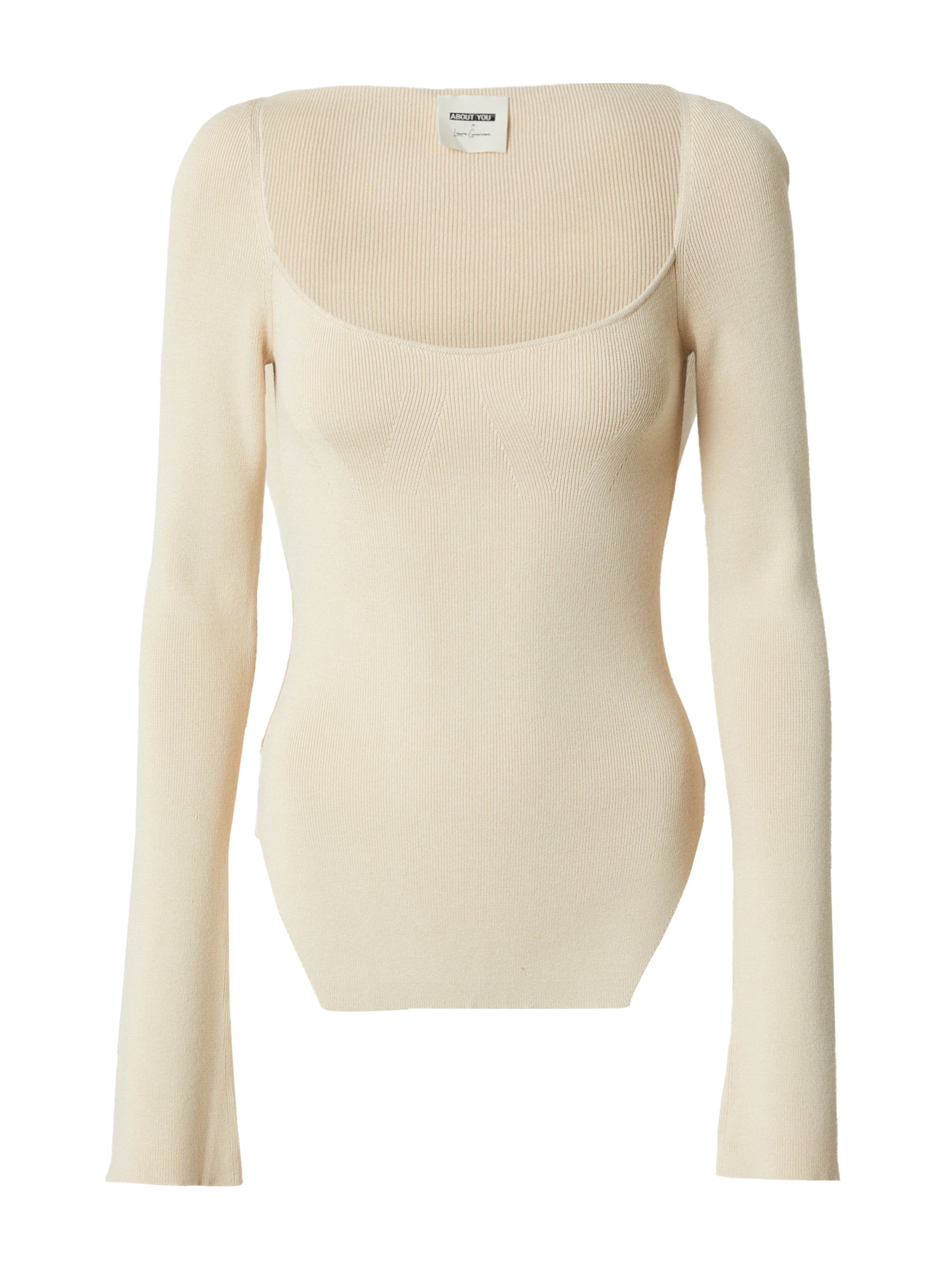 ABOUT YOU x Laura Giurcanu Sweter 'Carmen' w kolorze beżowym, Podgląd produktu