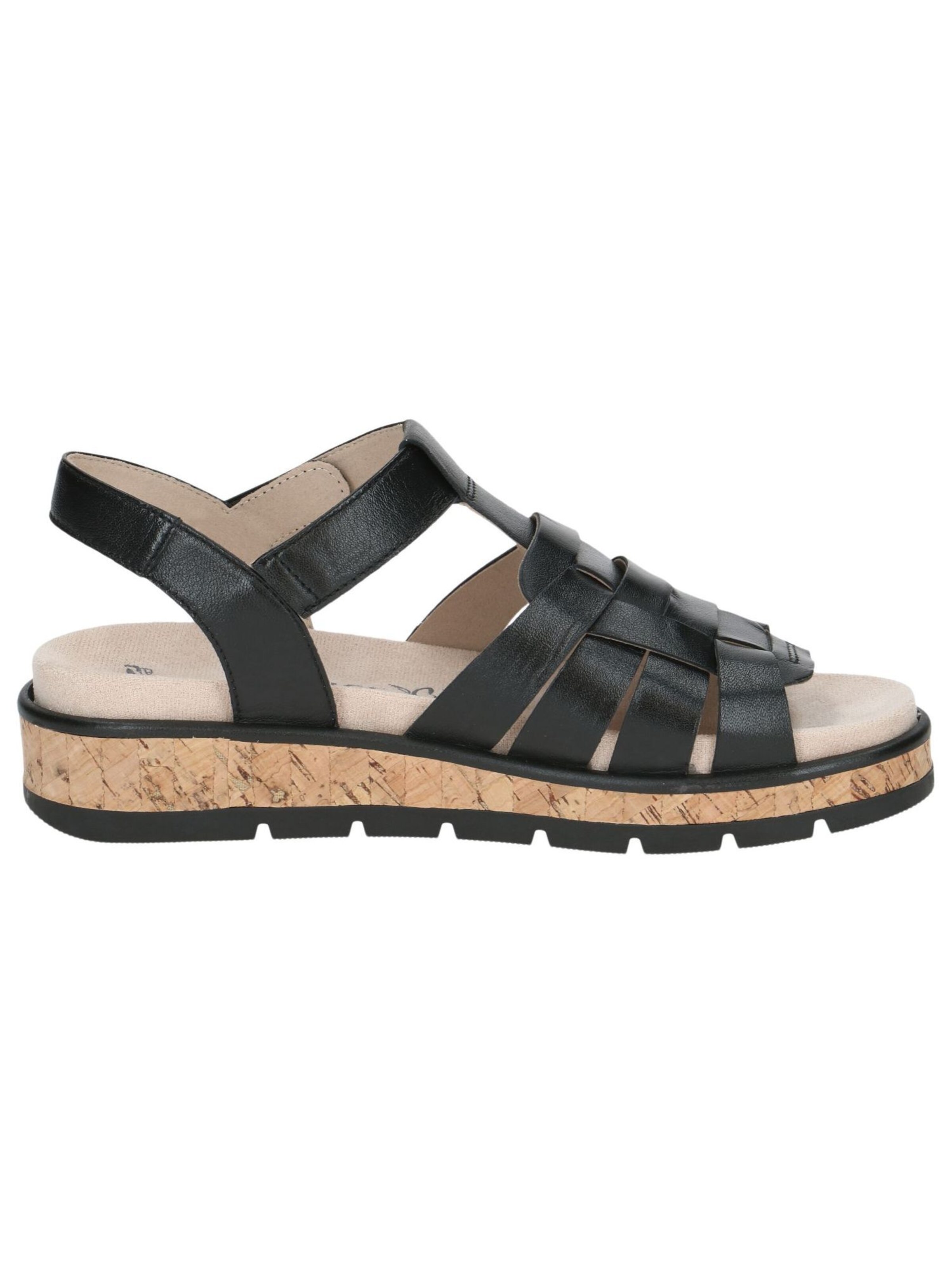 CAPRICE Strap Sandals in Black