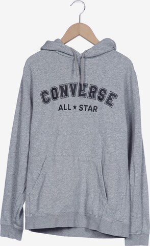 CONVERSE Sweatshirt & Zip-Up Hoodie in S in Grey: front
