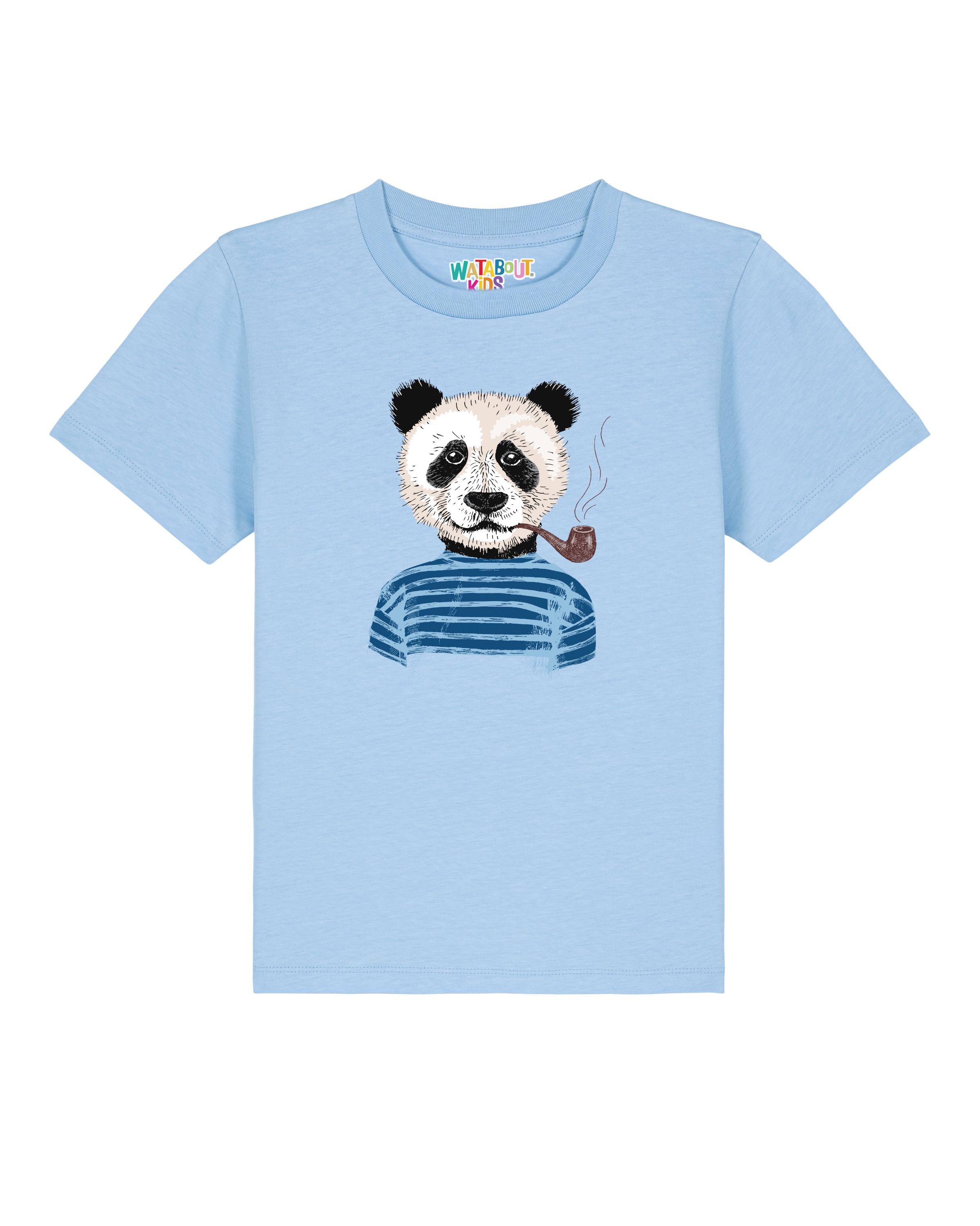 T-Shirt 'Panda' watabout.kids en bleu : devant