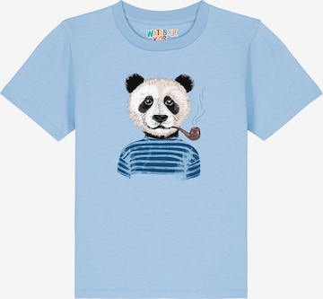 watabout.kids Shirt 'Panda' in Blue: front