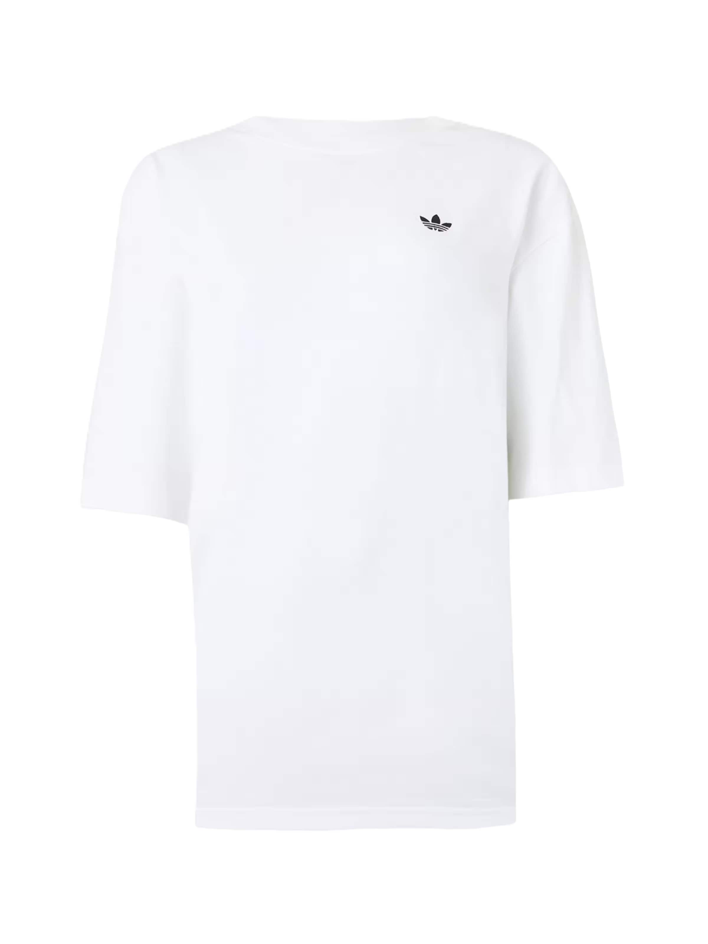 balta ADIDAS ORIGINALS Marškinėliai 'Essentials': priekis
