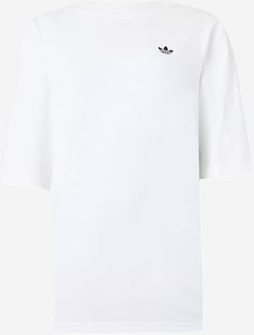 balta ADIDAS ORIGINALS Marškinėliai 'Essentials': priekis
