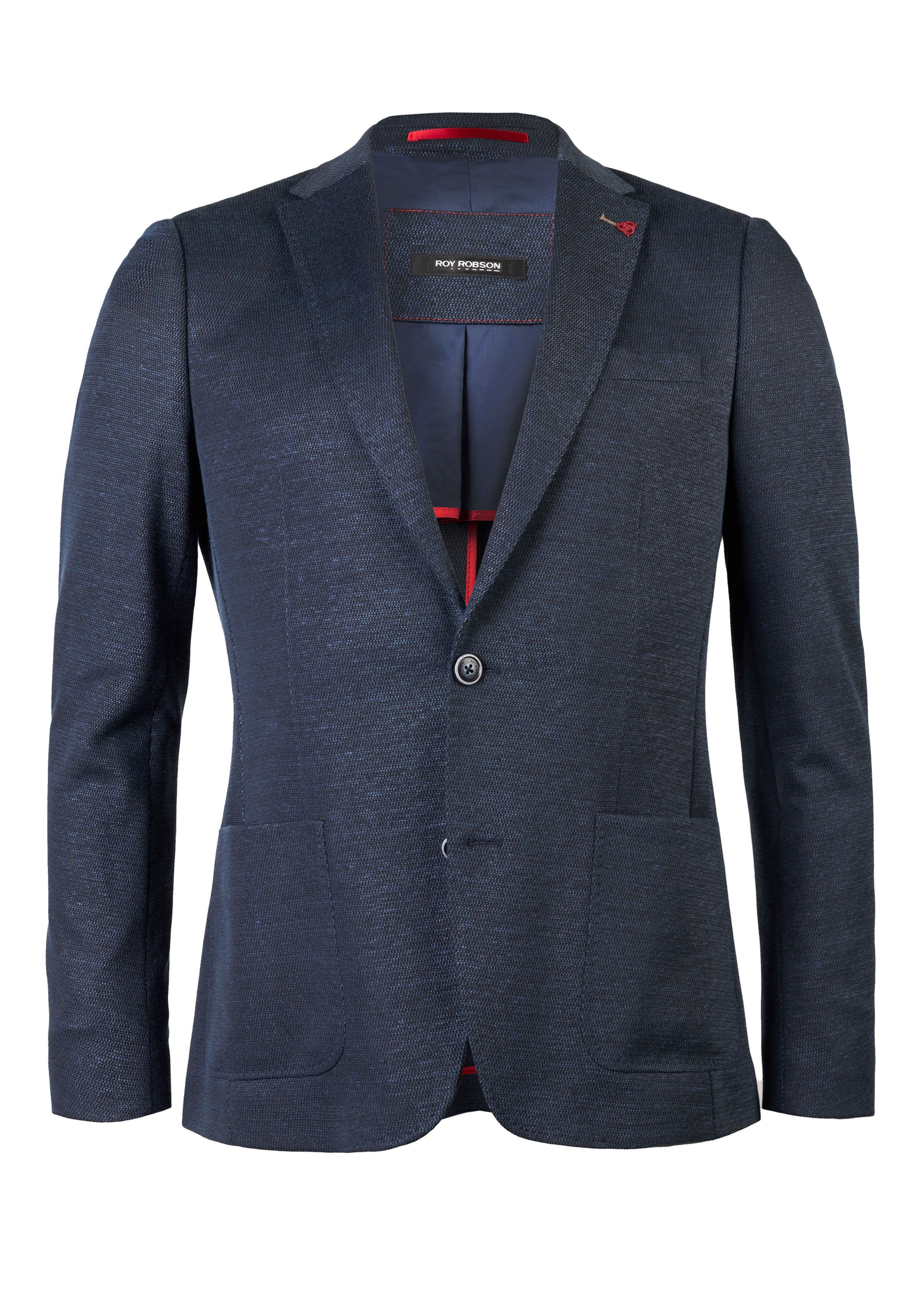 Coupe slim Veste de costume ROY ROBSON en bleu : devant
