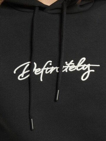DEF Sweatshirt 'Definitely' in Black