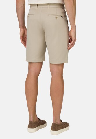 Boggi Milano Loosefit Bandplooibroek in Beige