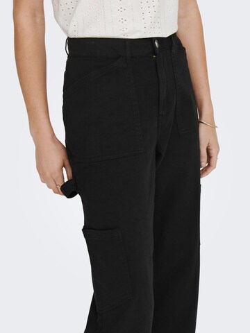 Regular Pantalon cargo ONLY en noir