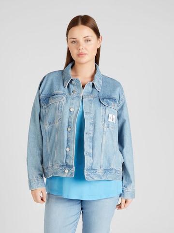 Veste mi-saison Calvin Klein Jeans Curve en bleu : devant