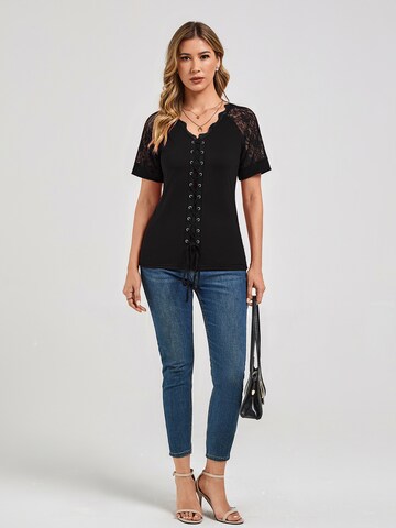 LapaPlus Top in Zwart