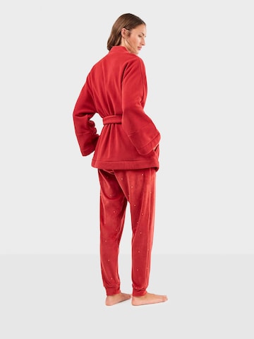 Robe de chambre Gisela en rouge