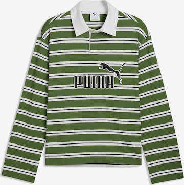 PUMA Shirt 'Essentials Elevated No. 1' in Grün: Vorderseite