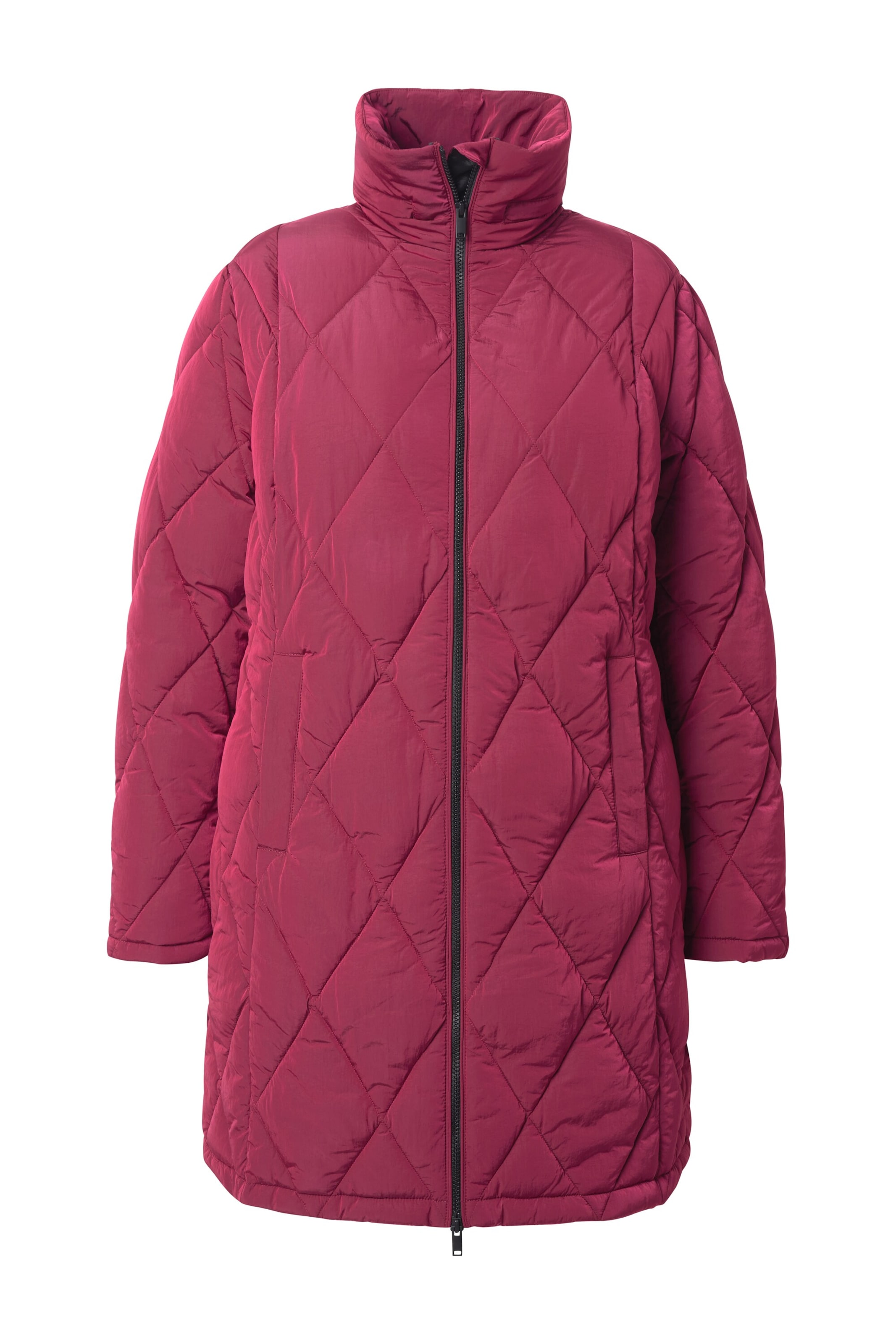 Manteau mi-saison Ulla Popken en rouge : devant