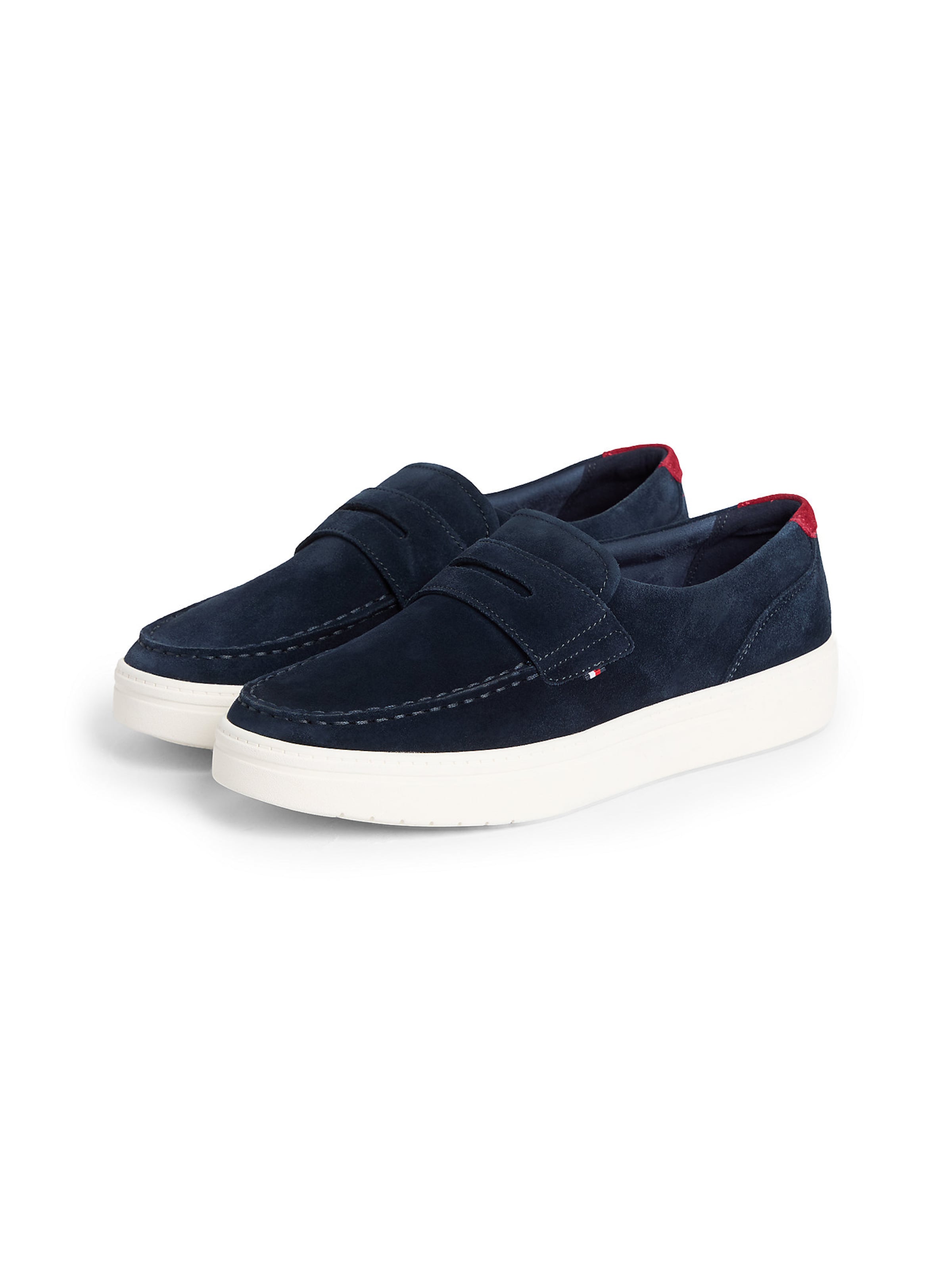 TOMMY HILFIGER Lightweight Suede Hybrid Loafers in Blau