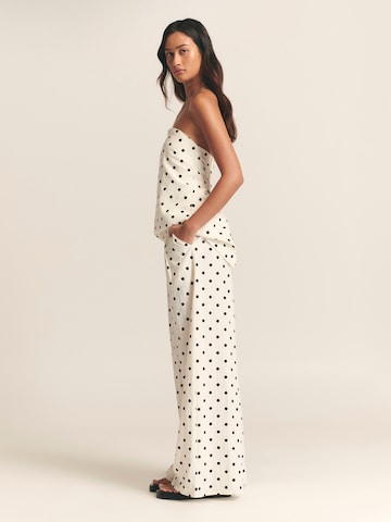 St MRLO Wide leg Παντελόνι σε λευκό