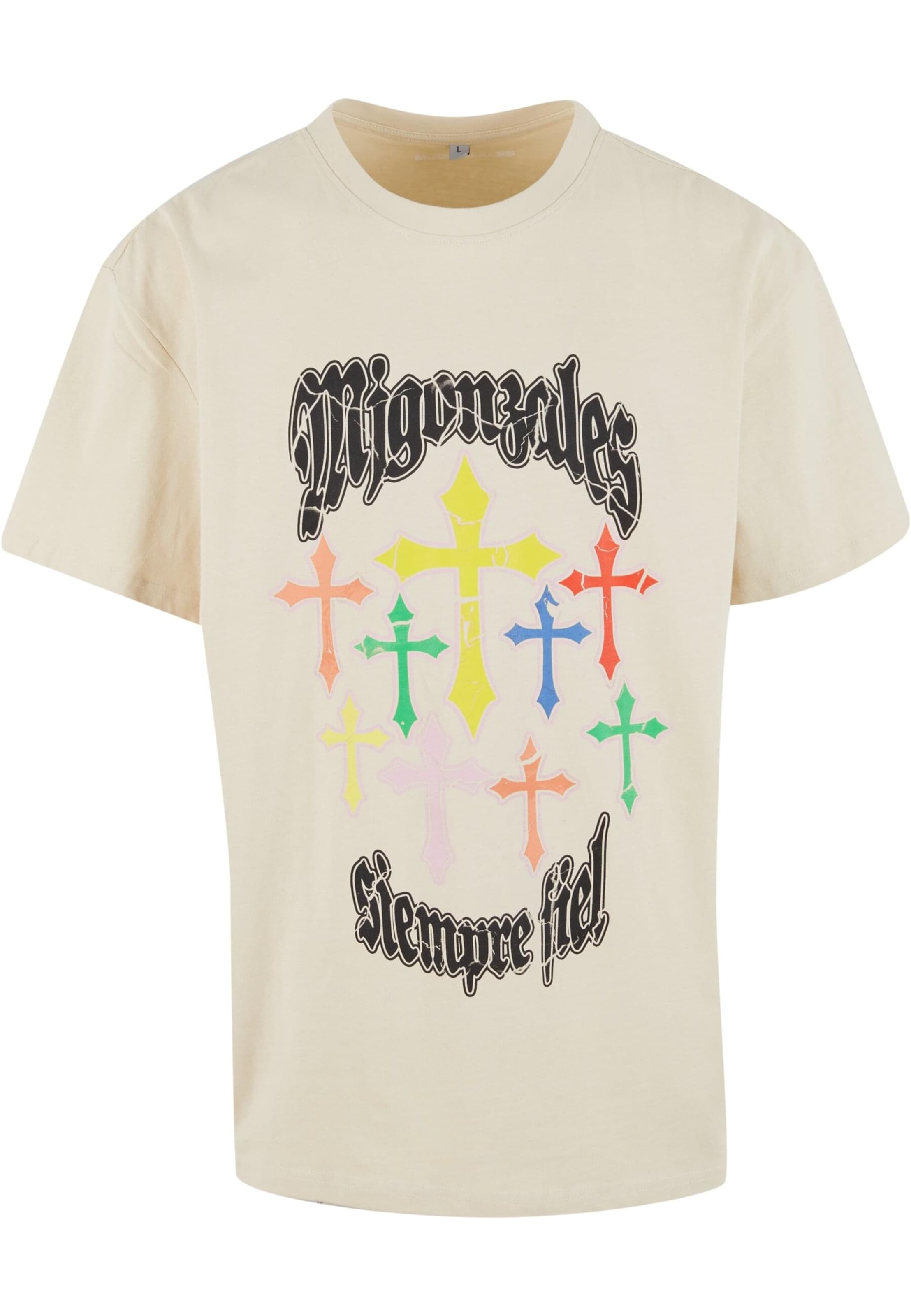 MJ Gonzales Shirt 'Grace of God' in Beige: voorkant