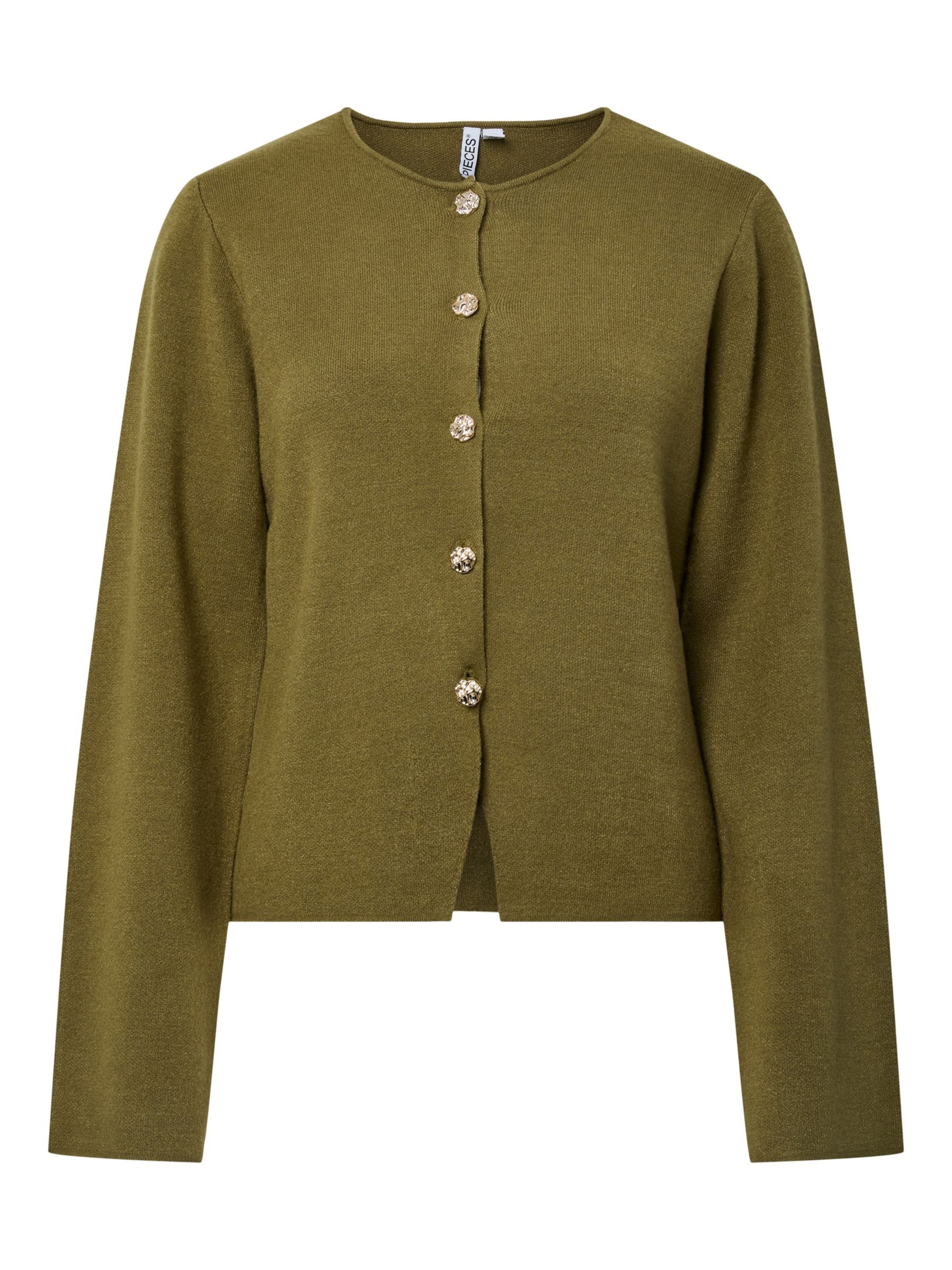 PIECES Cardigan 'FARIE' i grøn, Produktvisning