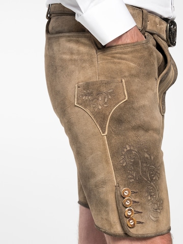 SPIETH & WENSKY Regular Trachtenhose 'Everest' in Braun