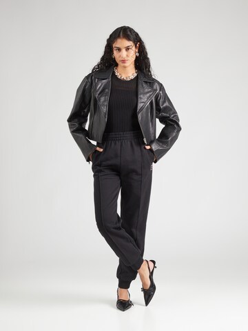 DKNY Плетен топ в черно