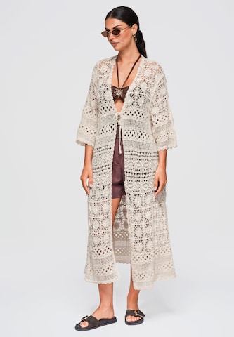 Pull-over oversize 'OW-SW-E0002' Ombre en beige : devant