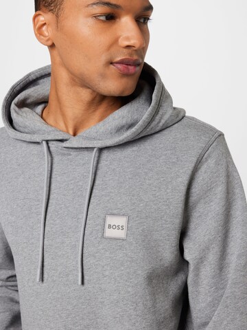 BOSS Sweatshirt 'Wetalk' in Grau