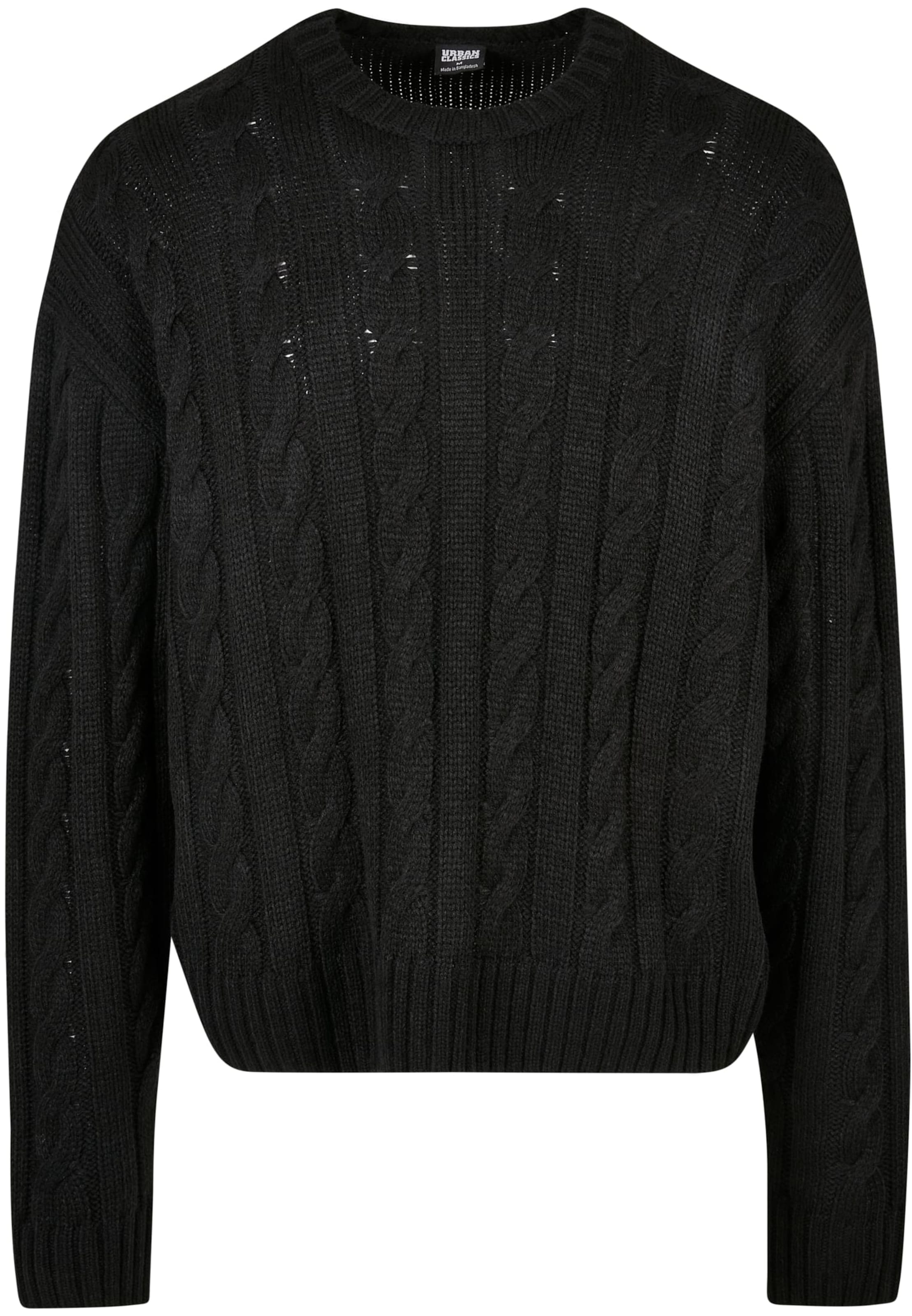 Pull-over Urban Classics en noir : devant