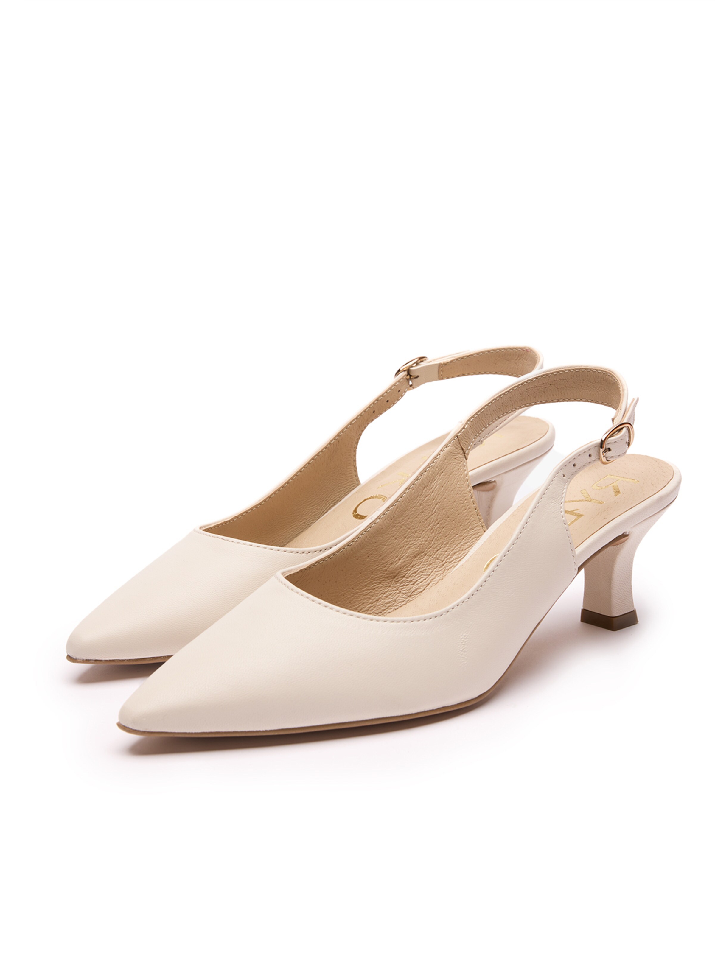 RYŁKOCipele s potpeticom i otvorenom petom - bež boja