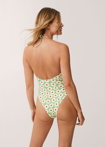 Maillot de bain MANGO en vert