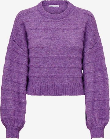 ONLY Sweater 'Celina' in Purple: front