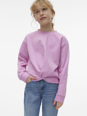 Sweat-shirt 'OCTAVIA' Vero Moda Girl en violet : devant
