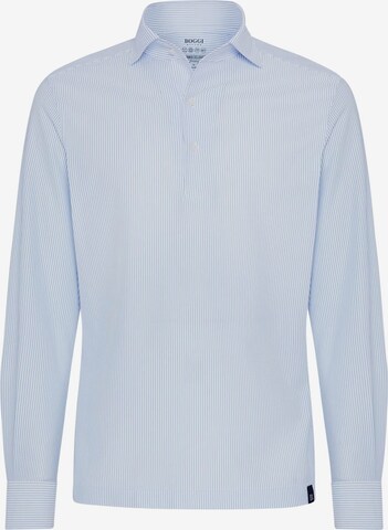 Coupe regular Chemise Boggi Milano en bleu : devant