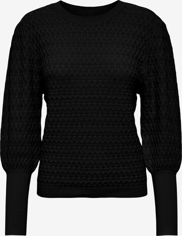 Pull-over 'Faye' ONLY en noir : devant