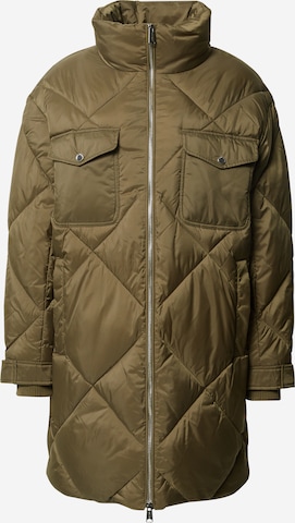 Tommy Jeans Winter Coat 'Diamond' in Green: front