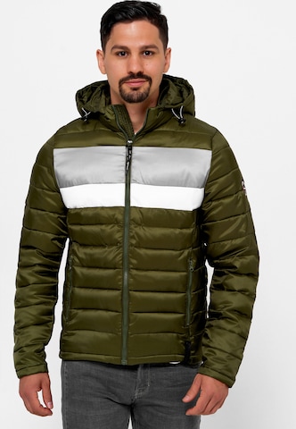 Veste mi-saison 'Hampshire' INDICODE JEANS en vert : devant