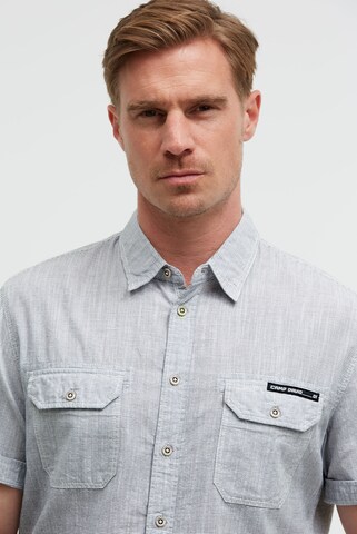 CAMP DAVID Slim fit Button Up Shirt in Blue