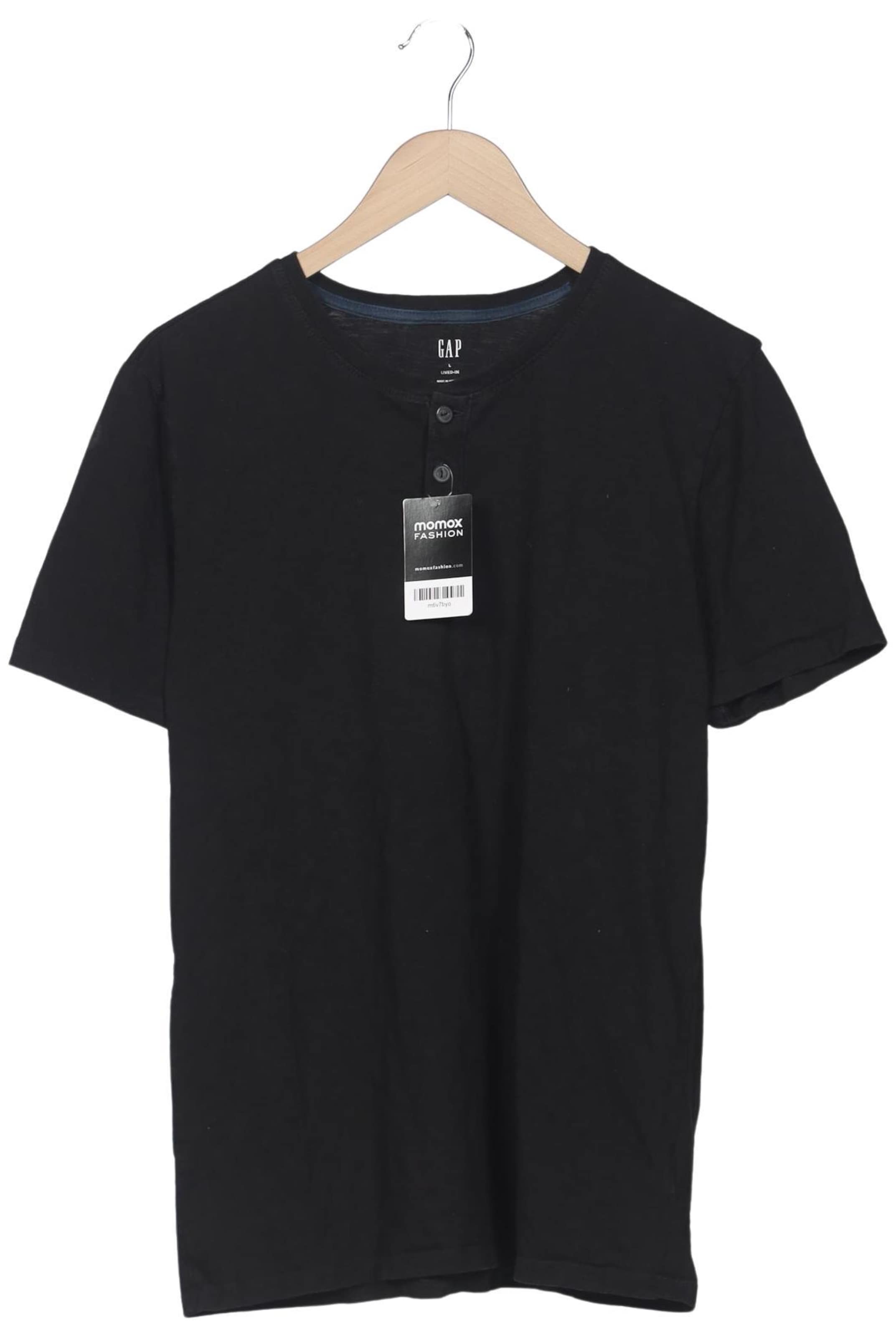 GAP T-Shirt L in Schwarz: Vorderseite