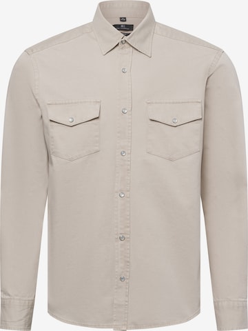 Nils Sundström Hemd in Beige: Vorderseite