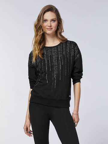 Jette Sport Sweatshirt in Black: front